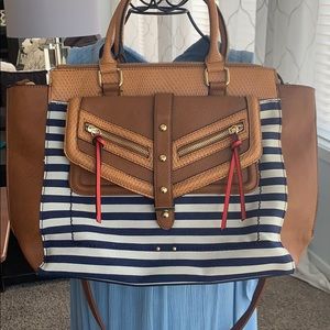 Striped Aldo handbag